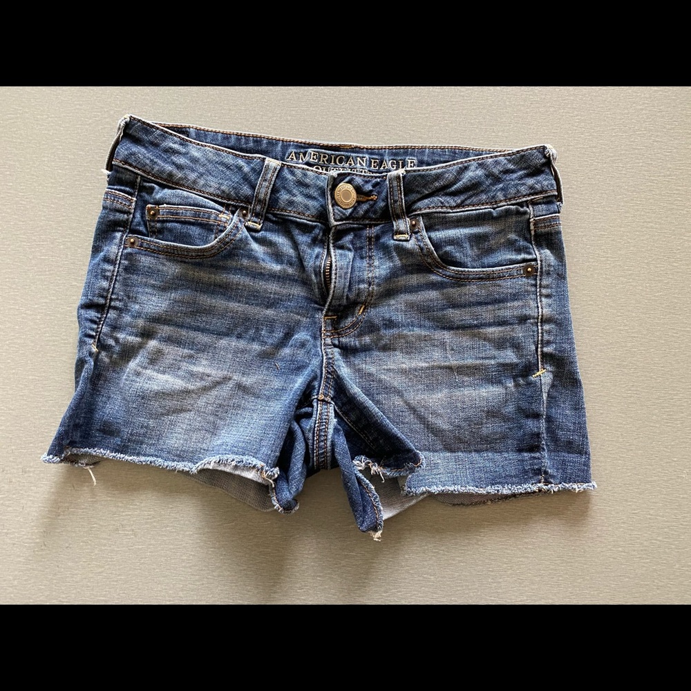American Eagle Outfitters Denim Shortie Shorts